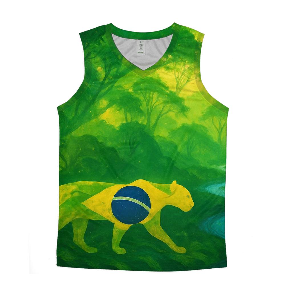 Brazilian Rainforest Tapestry designer workout tanks