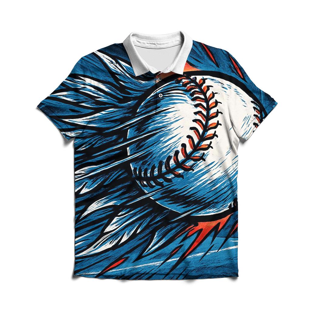 Feathered Fastball With Blue Jays Style designer slim fit polos