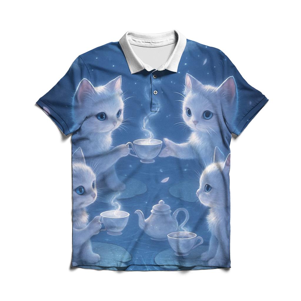 Tea Garden Moonlings embroidered polo tops