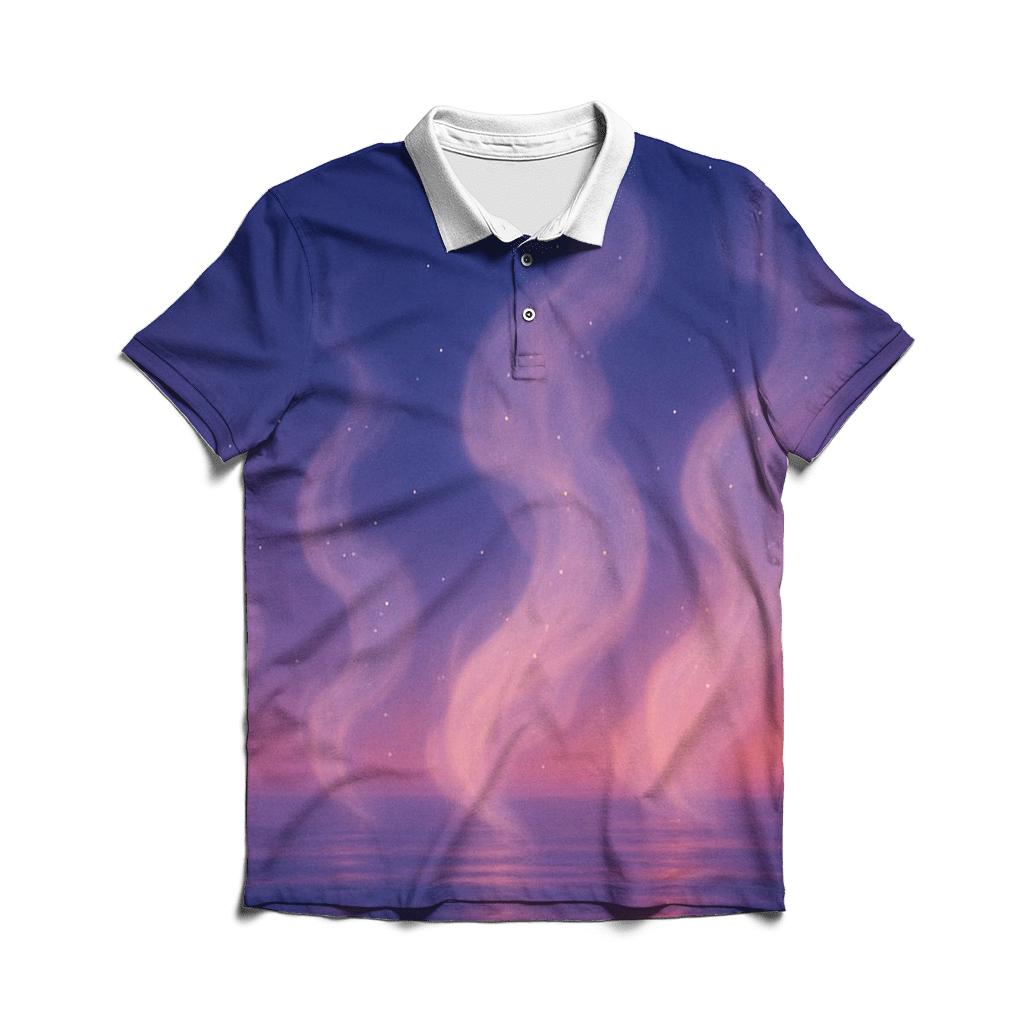 Starlit Smoke Harbor embroidered polo tops