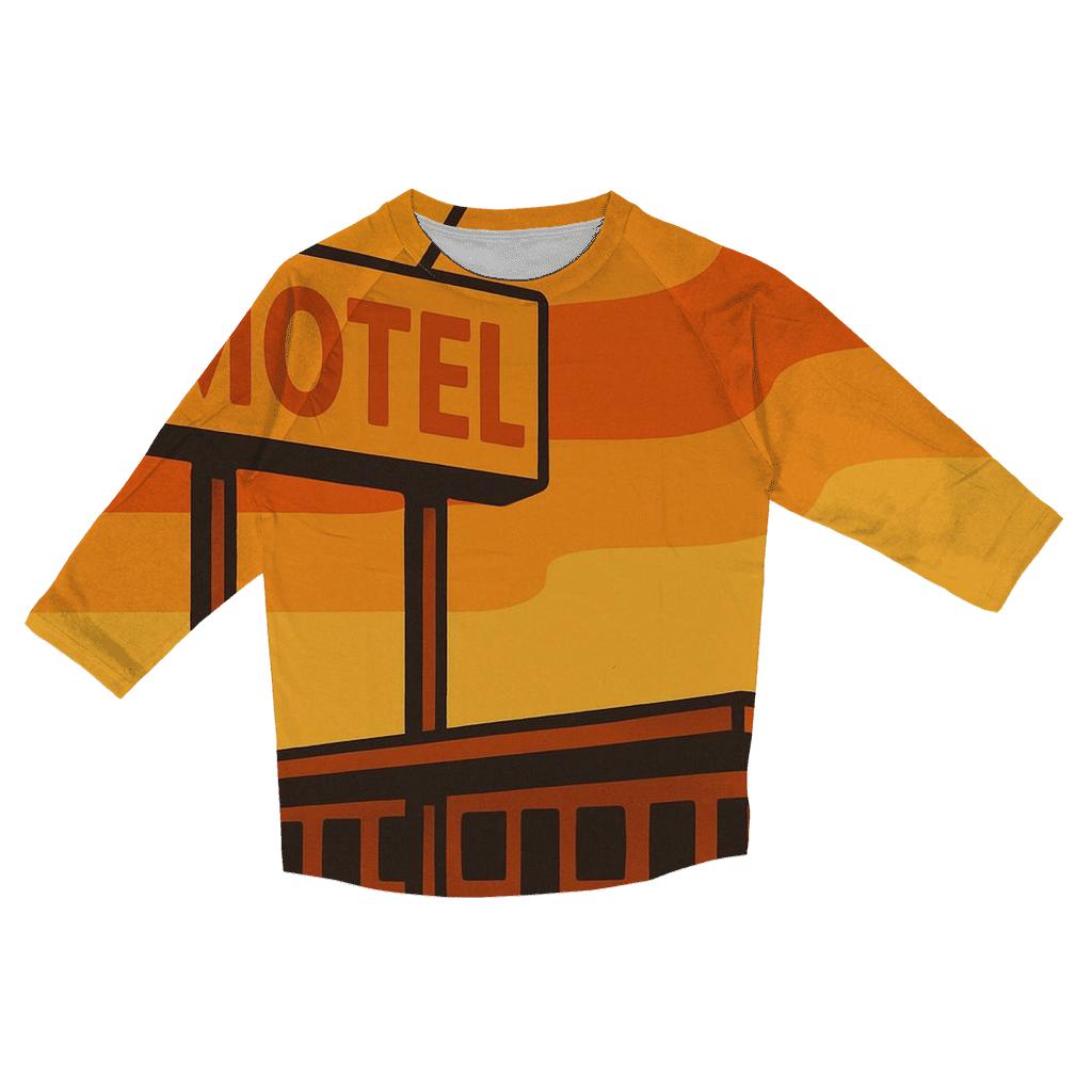 Sunset Motel Signage fashion 3/4 sleeve shirts