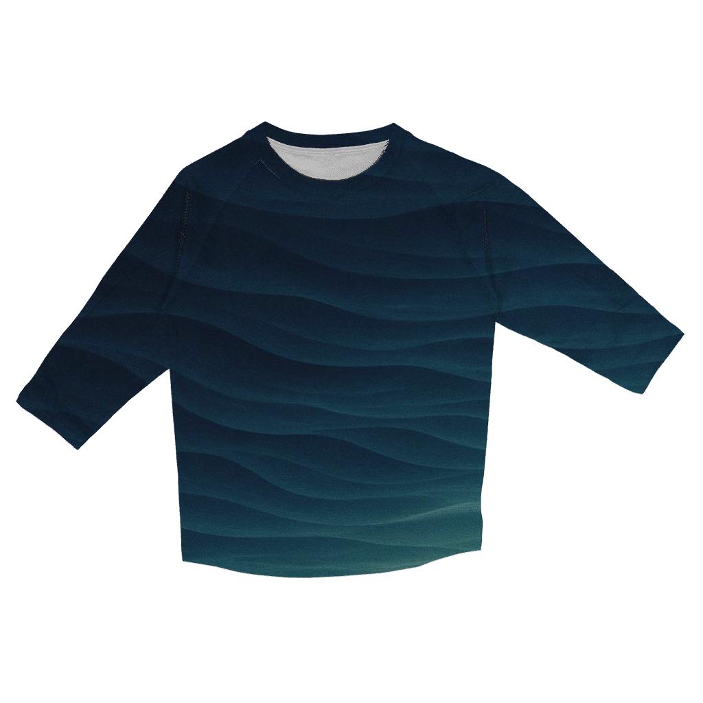 Midnight Tidal Gradient fashion 3/4 sleeve shirts