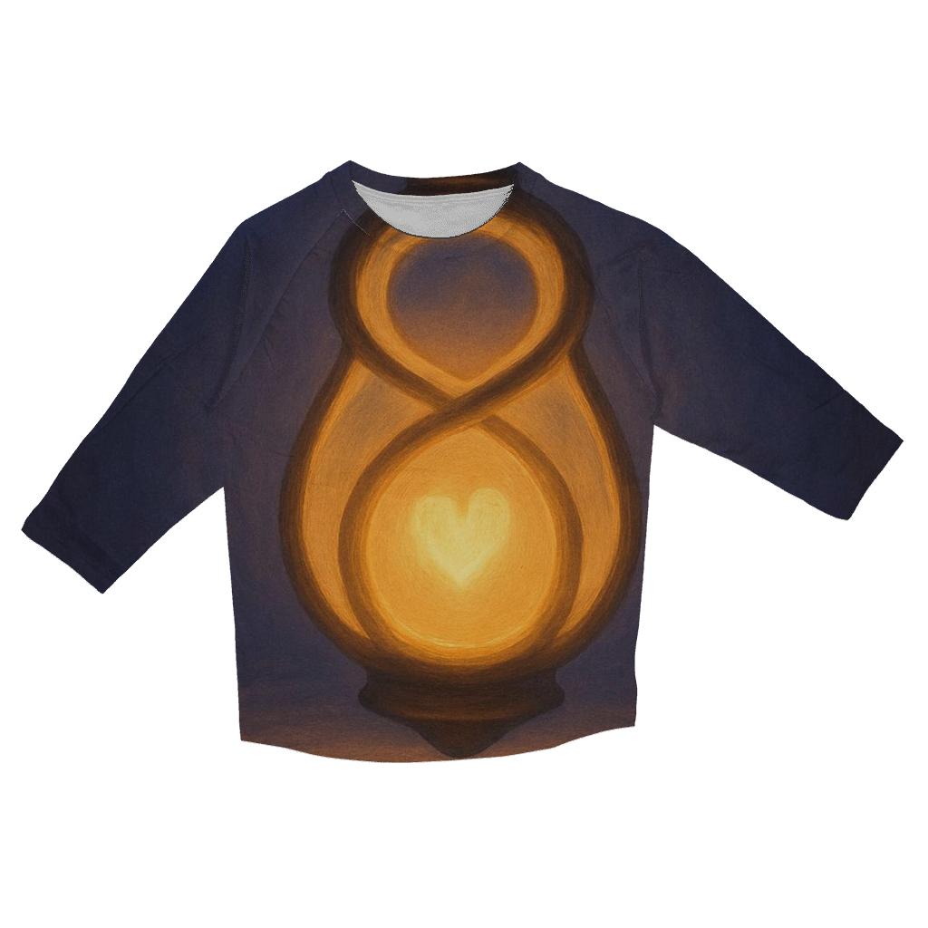 Infinite Heart Lantern cotton quarter sleeve shirts