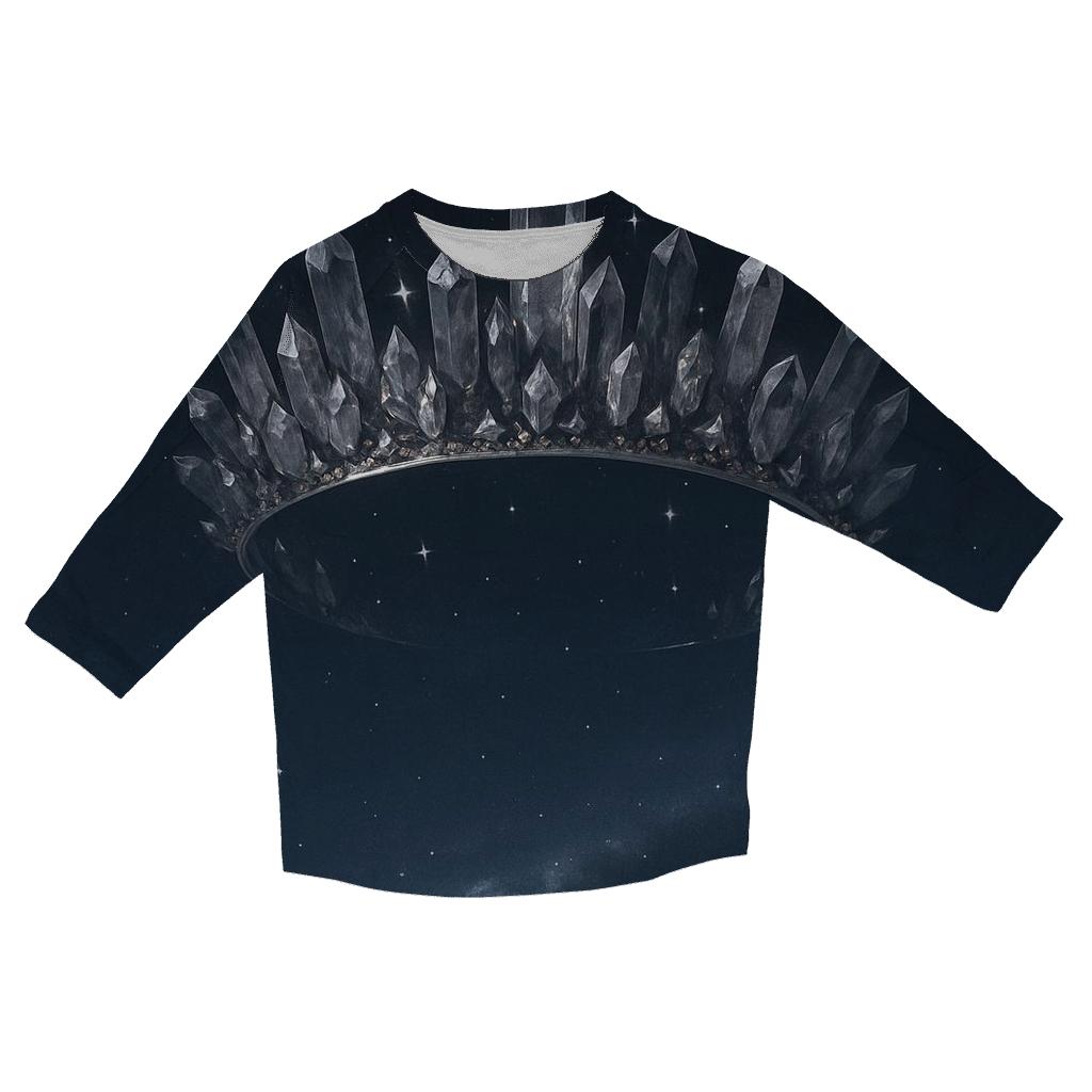 Crystal Constellation Crown personalized 3/4 sleeve tees
