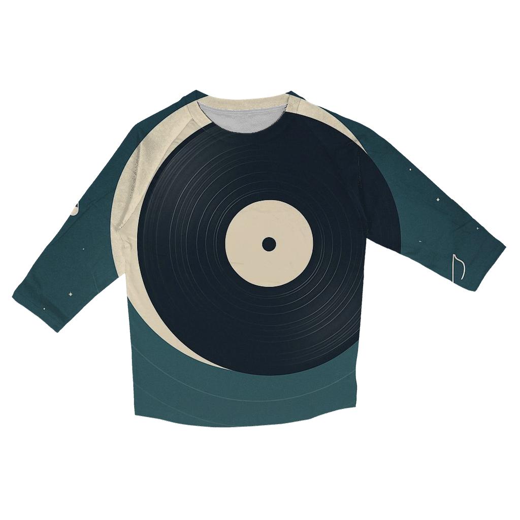 Vinyl Eclipse Orbit designer 3/4 sleeve blouses