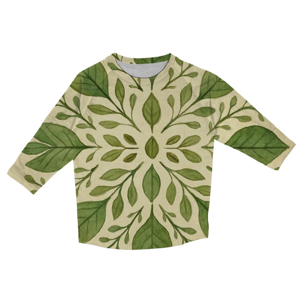 Forest Breath Mandala stylish quarter sleeve tops