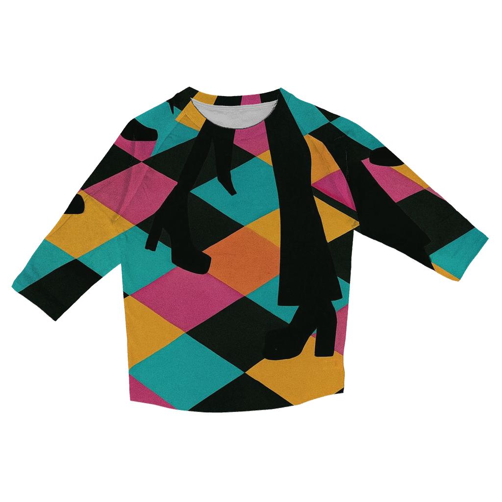 Disco Starburst Floor personalized 3/4 sleeve tees
