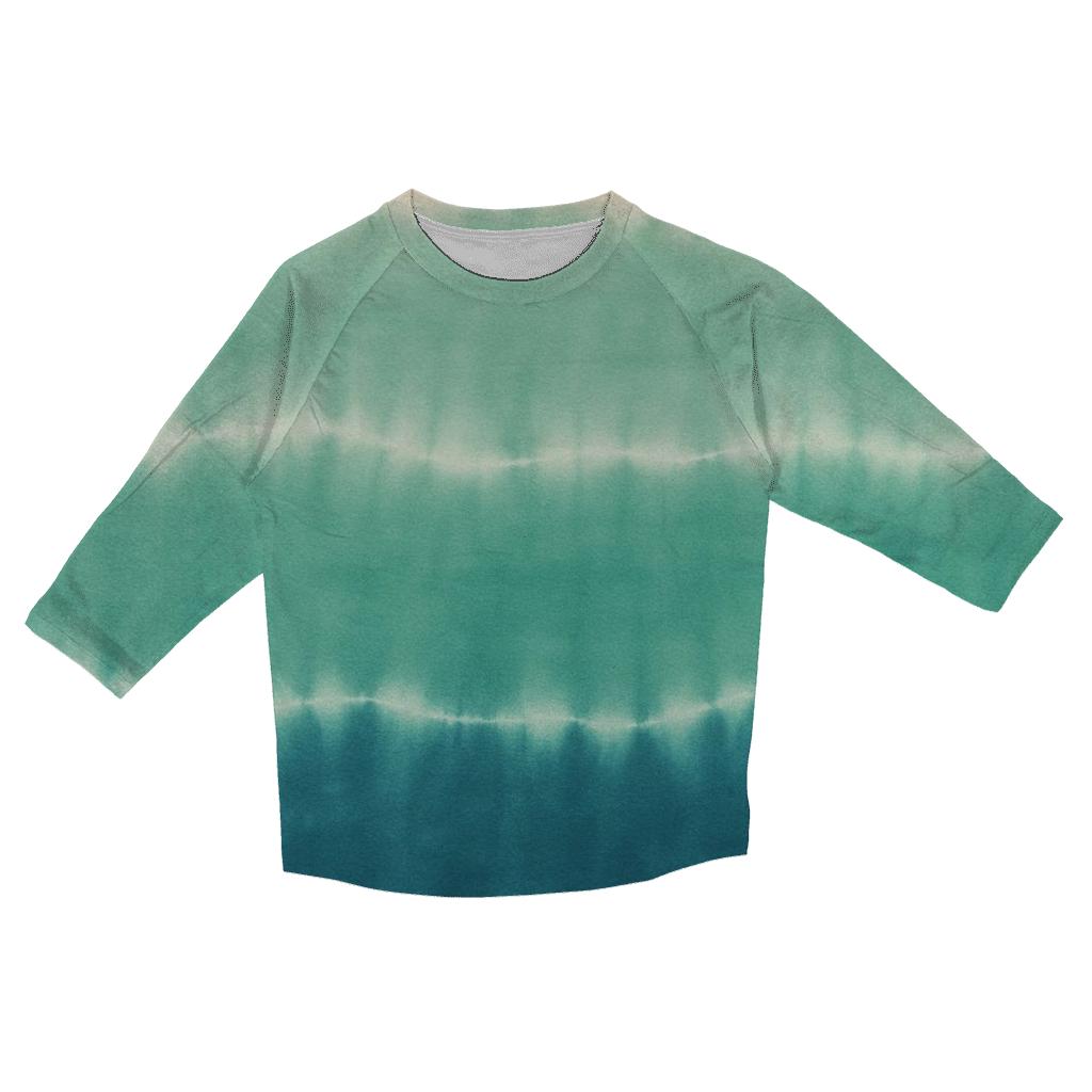 Lagoon Horizon Stripe Wash cotton quarter sleeve shirts