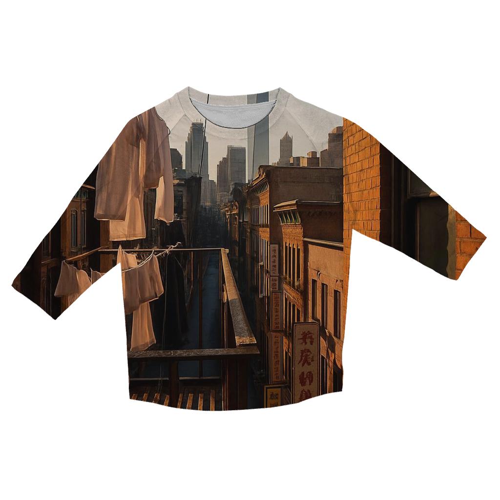 Chinatown Tenement View Toward Downtown stylish quarter sleeve tops