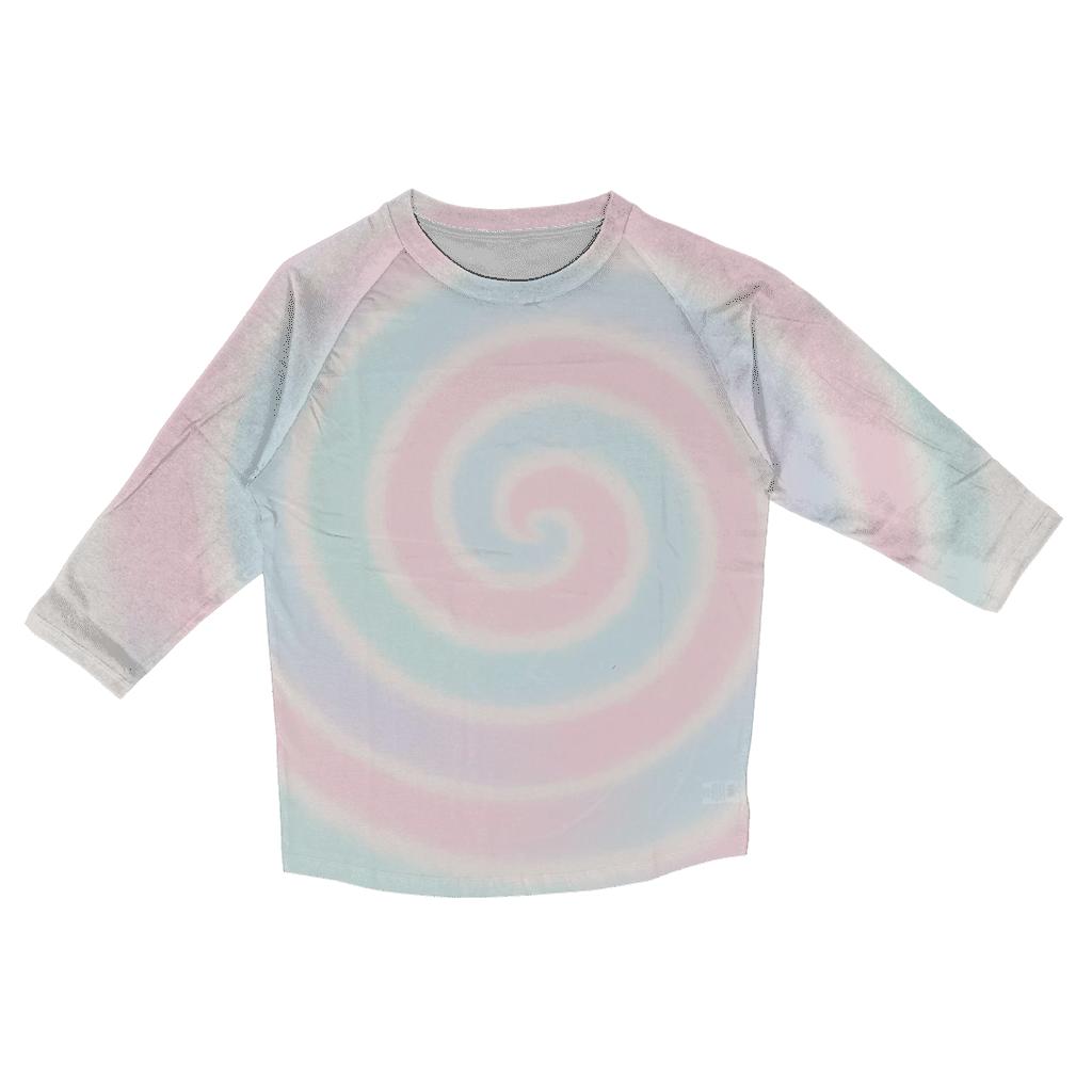 Cotton Candy Cloud Spiral Pastel cotton quarter sleeve shirts