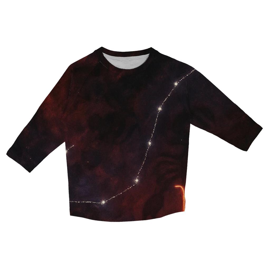 Scorpio Nebula Stinger Emblem printed three quarter sleeve shirts