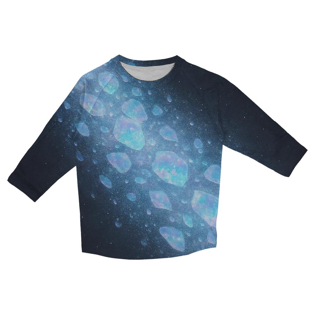 Opalescent Stardust Cascade cotton quarter sleeve shirts