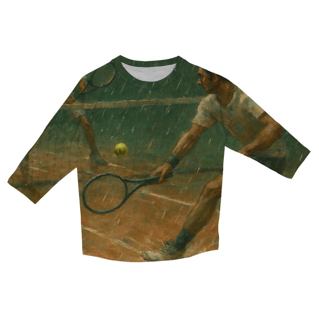Rainy Day Tennis Rally stylish quarter sleeve tops