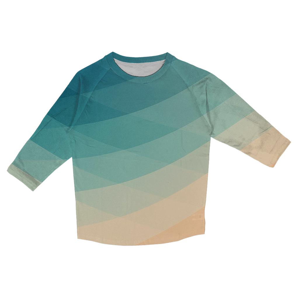 Tidal Prism Gradient stylish quarter sleeve tops