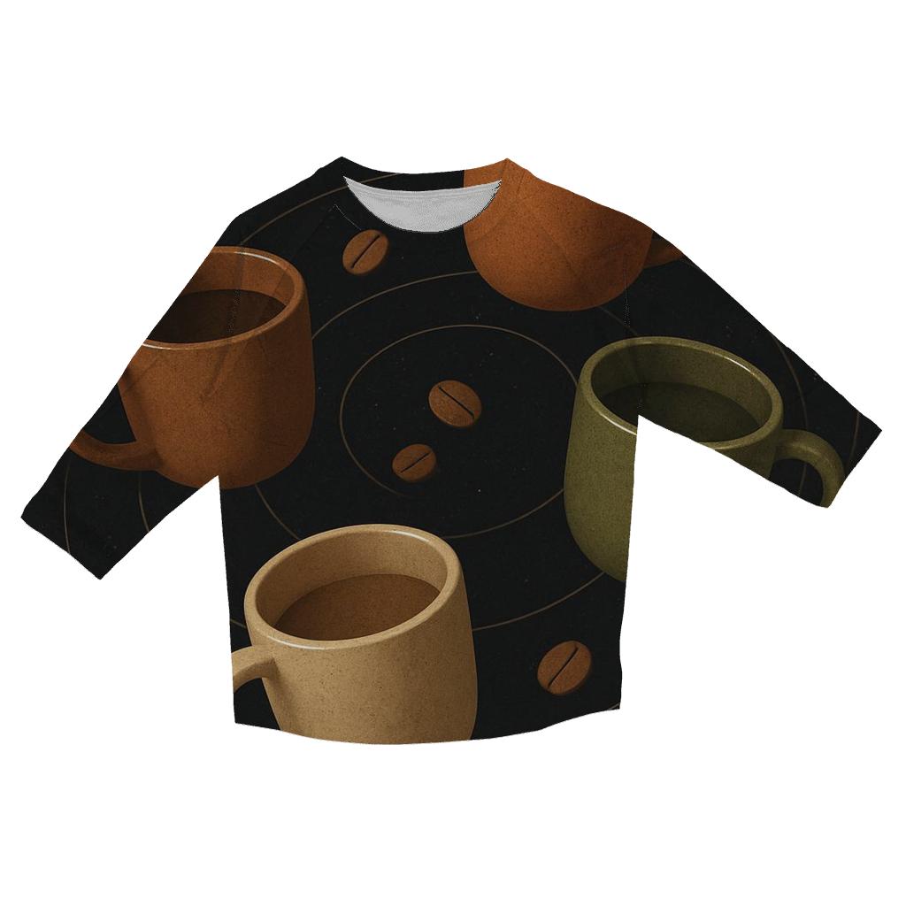 Orbiting Mugs Array cotton quarter sleeve shirts