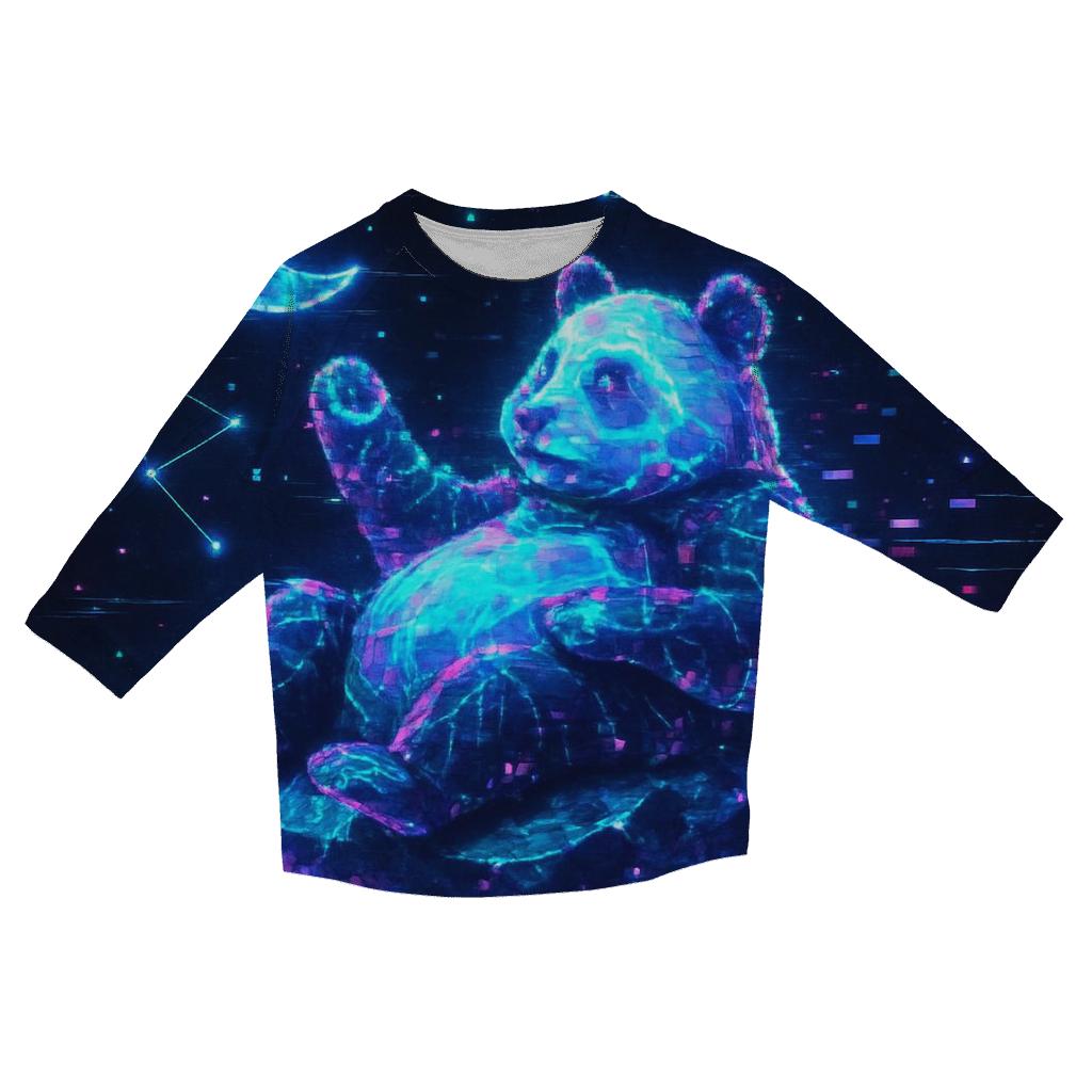 Glitch Panda Constellation stylish quarter sleeve tops