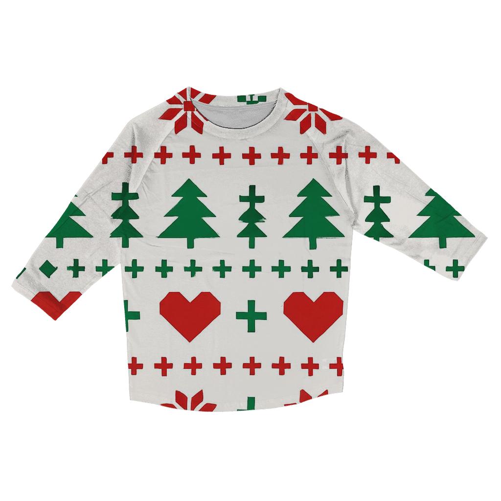 Nordic Knit Echoes printed three quarter sleeve shirts