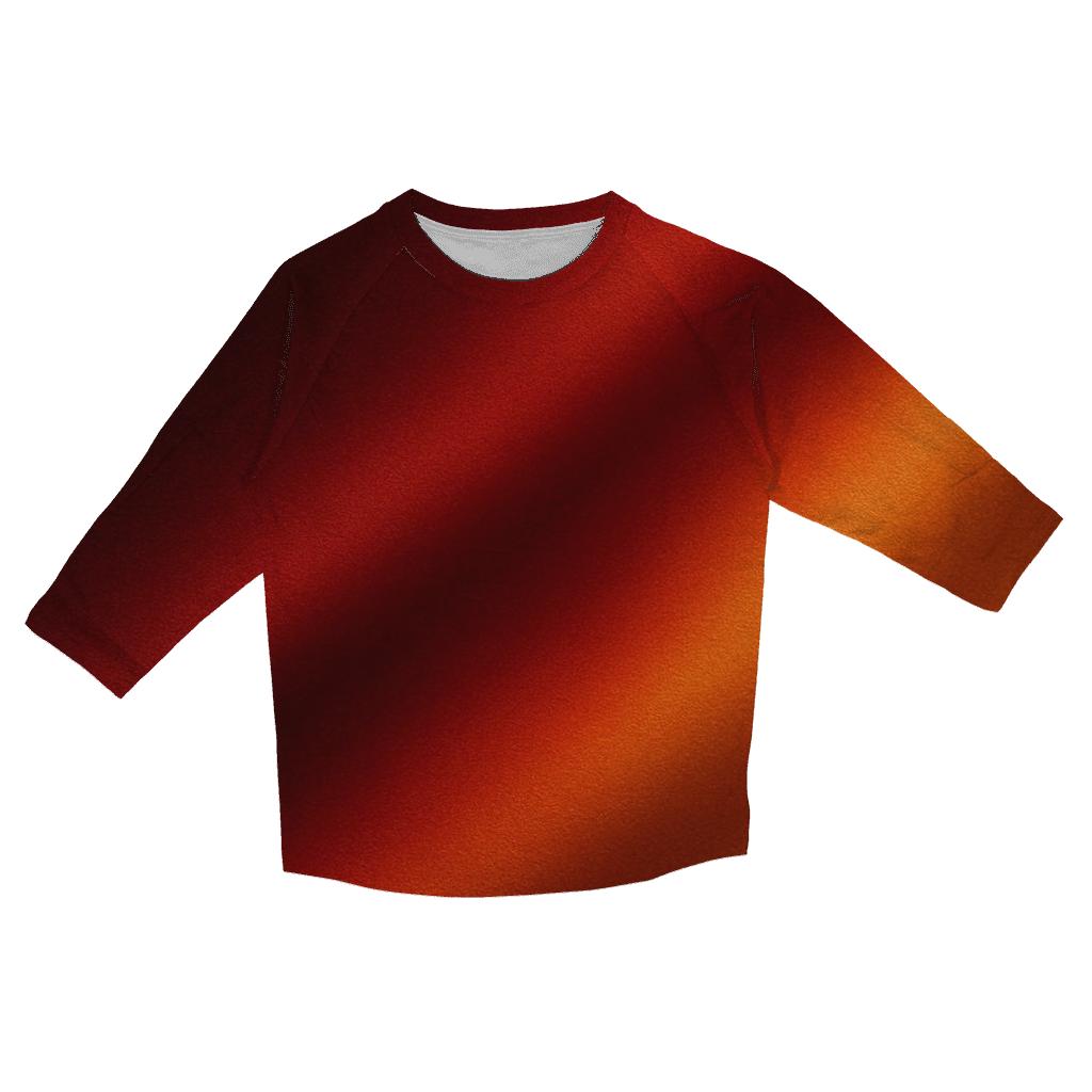 Velvet Ember Gradient trendy 3/4 sleeve tops