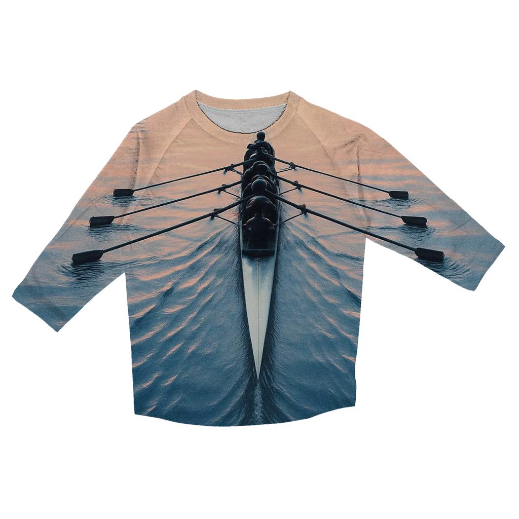 Harbor Rowing Dawn Sprint printed three quarter sleeve shirts