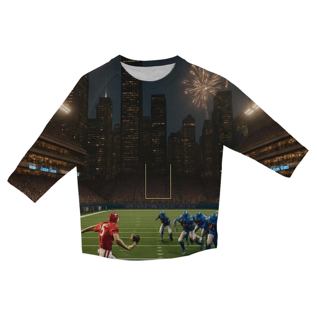 Rivalry Kickoff In A City Stadium Canyon trendy 3/4 sleeve tops