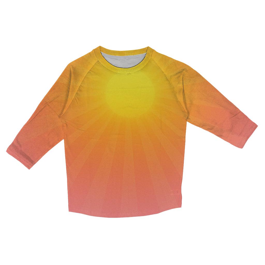 Citrus Sky Gradient printed three quarter sleeve shirts