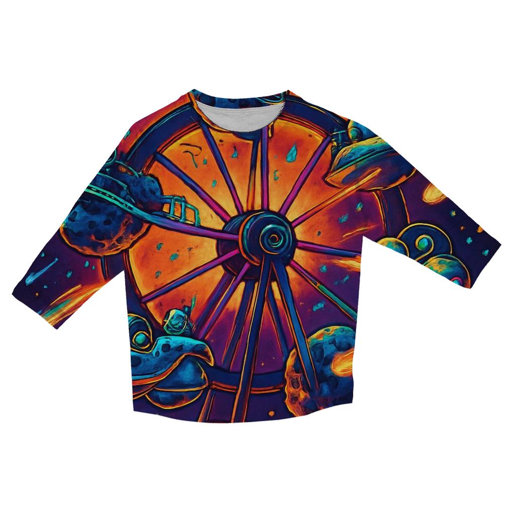 Meteoric Carnival Spinner trendy 3/4 sleeve tops
