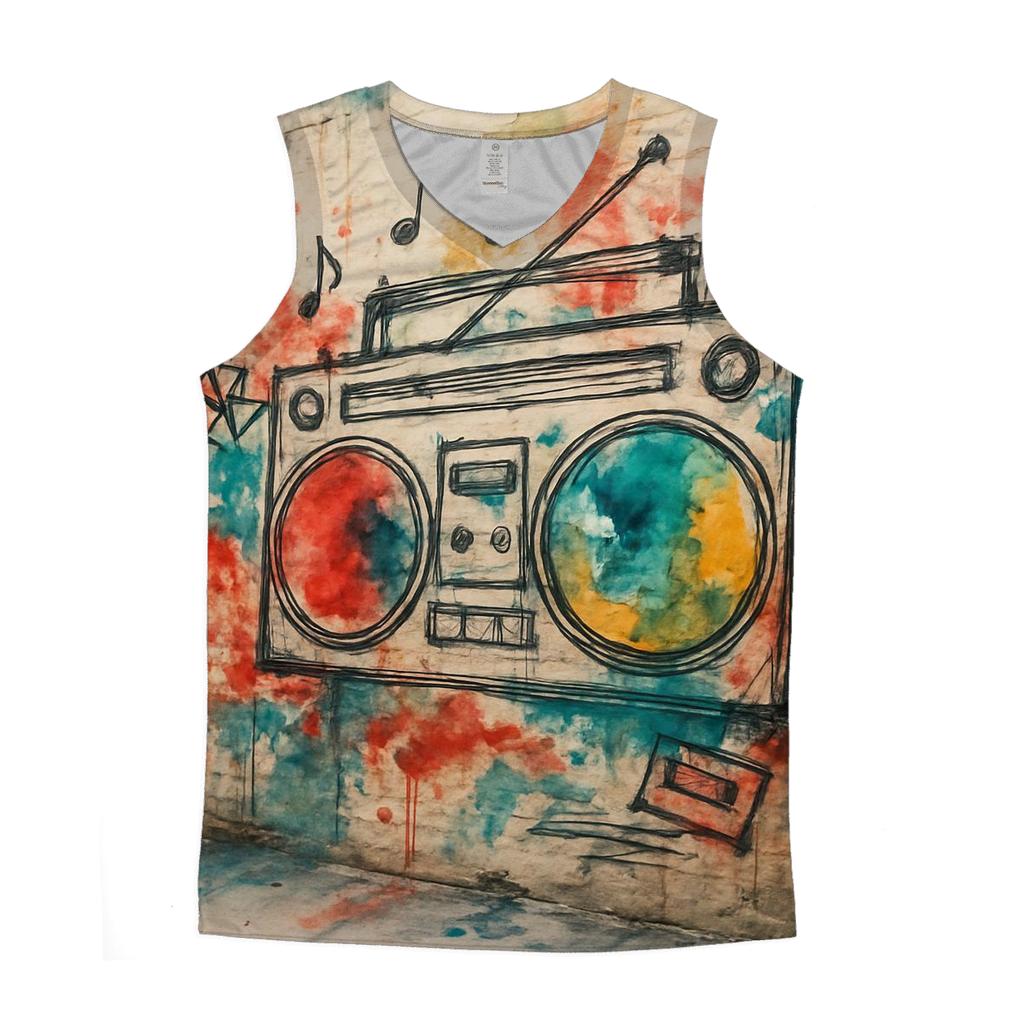 Boombox Alley Graffiti custom tank tops