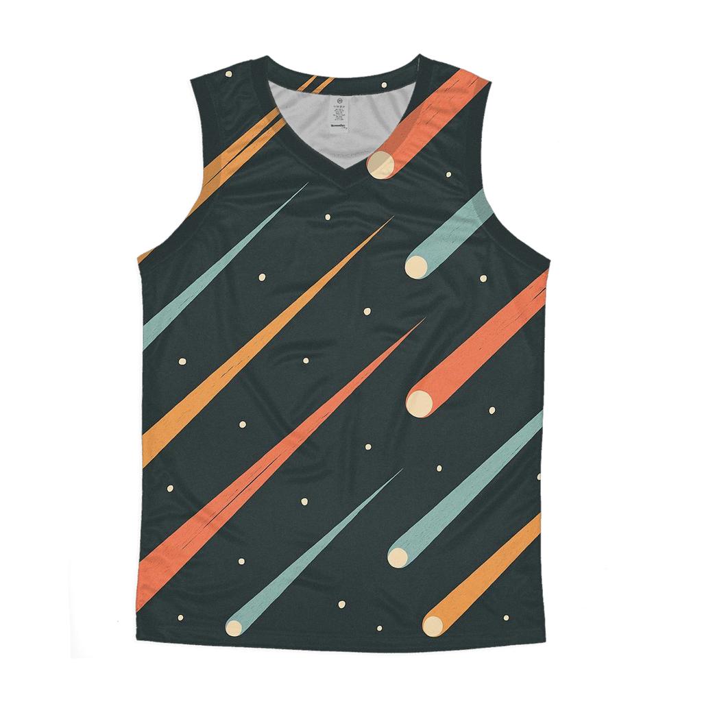 Comet Trail Fan Array personalized athletic tanks