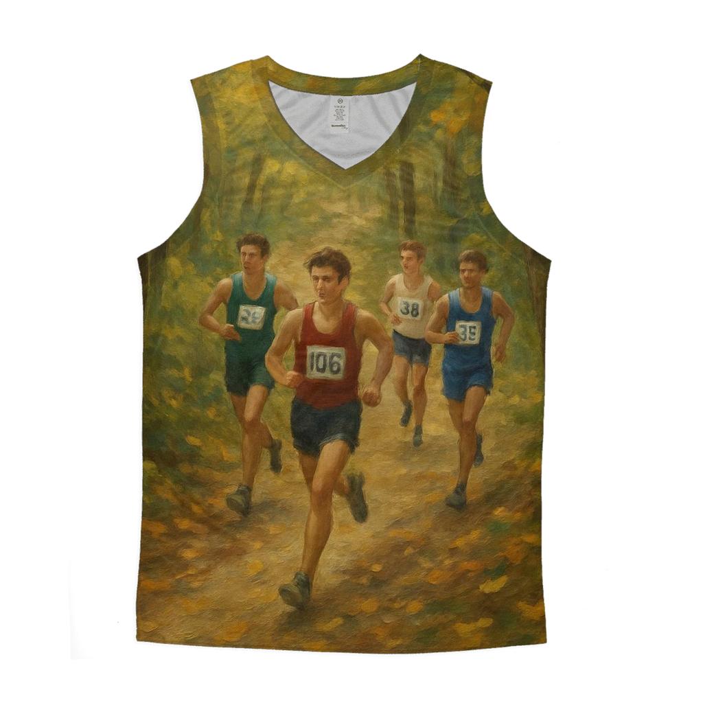 Forest Cross Country Run stylish racerback tanks