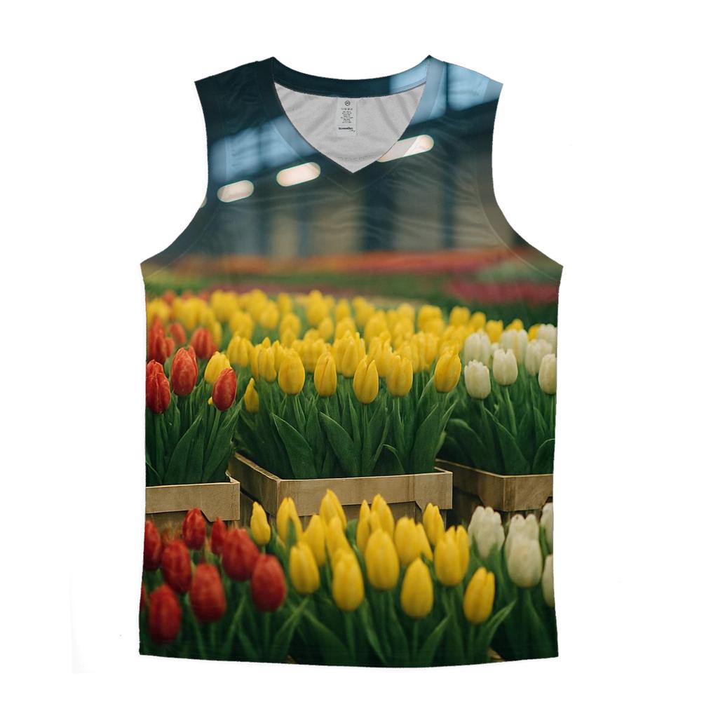 Tulip Crates At Dawn Market stylish racerback tanks