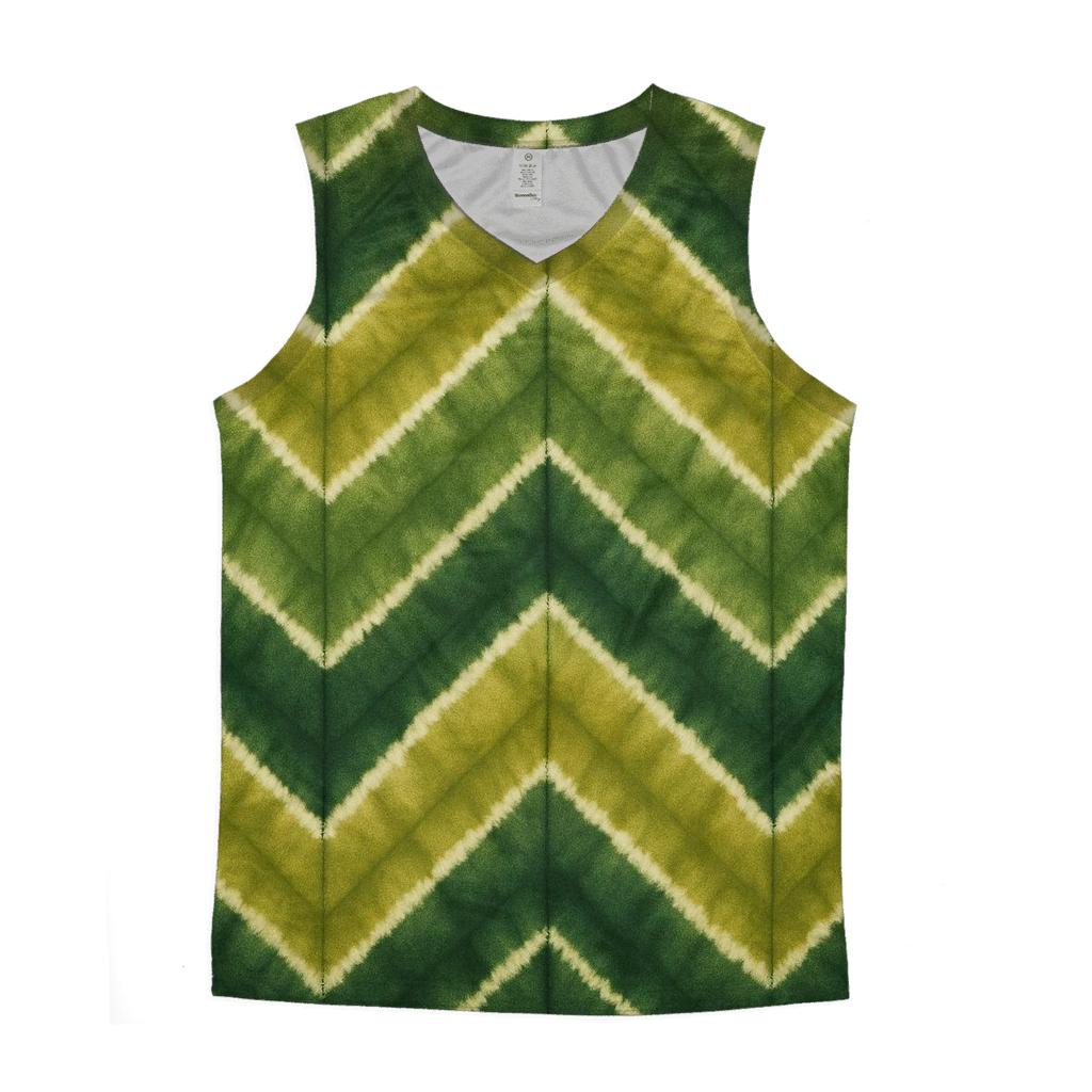 Forest Echo Chevron Accordion graphic print tank tops