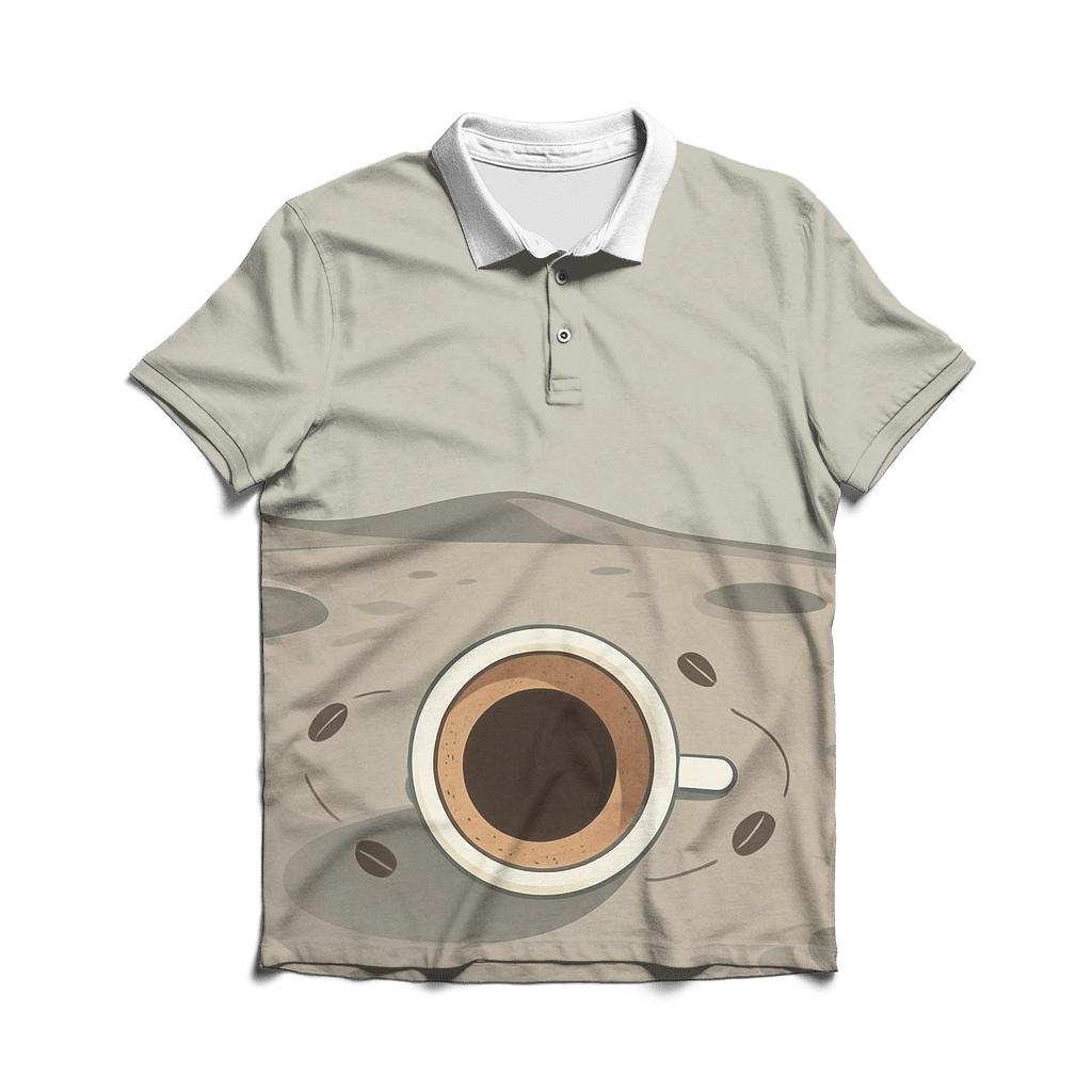 Lunar Espresso Orbit custom polo shirts