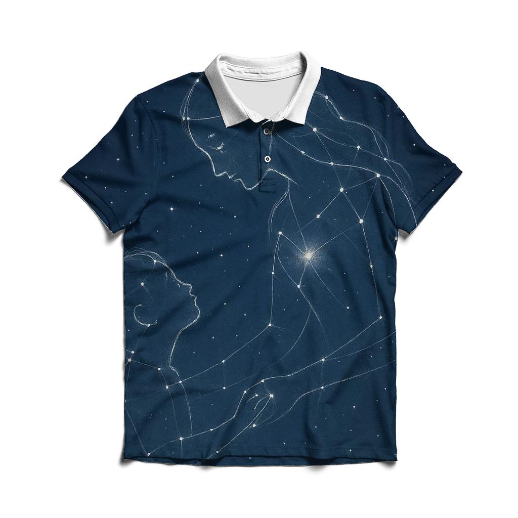Constellation Of Her Care Stars That Shape A Childs Sky custom polo shirts