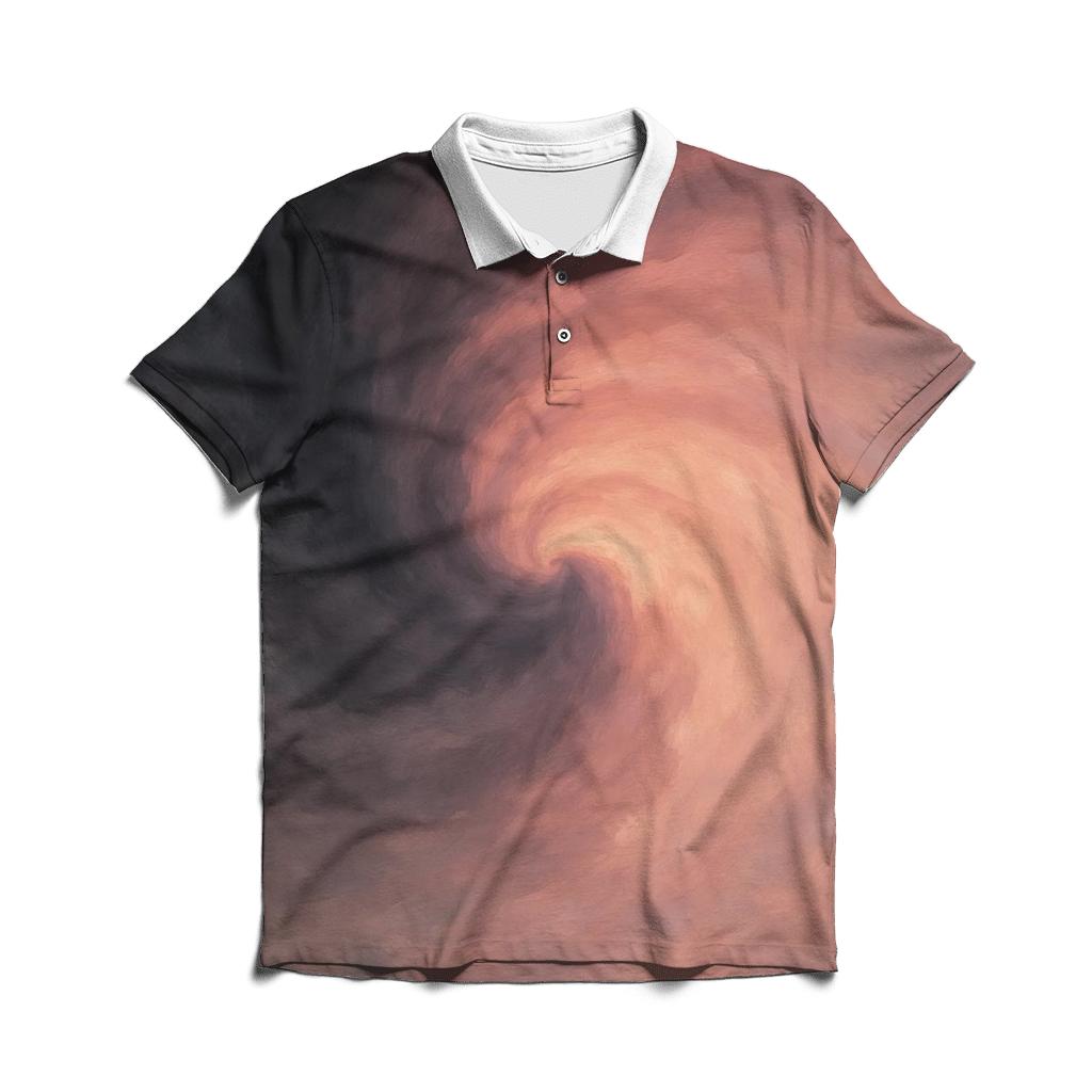 Blush Storm Gradient custom polo shirts