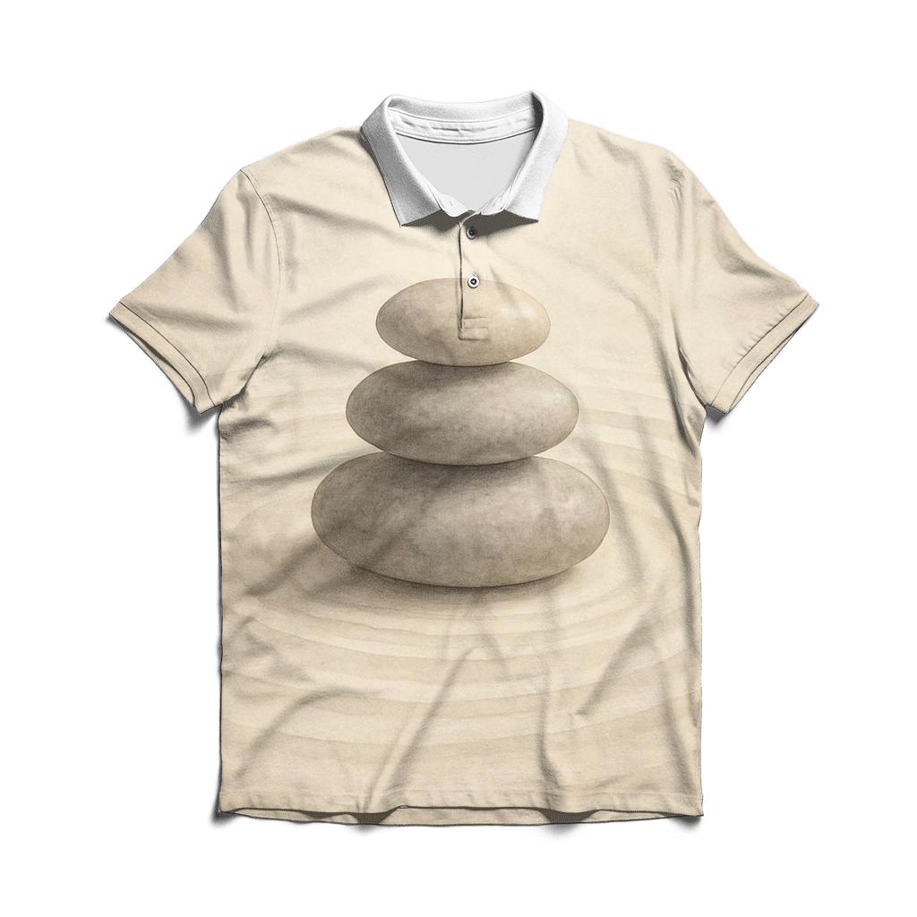 Inner Sanctuary Stones casual sports polo shirts