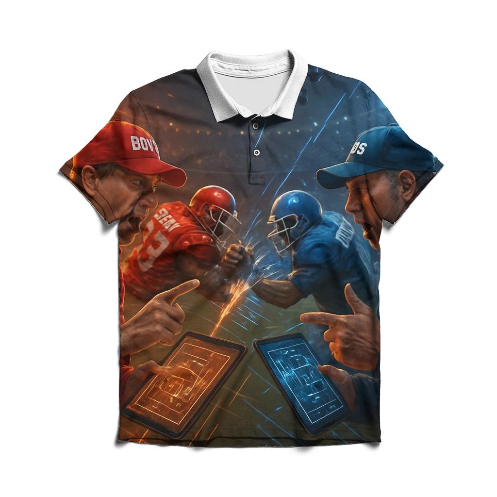 Sideline Brawl Of Strategy Boards custom polo shirts