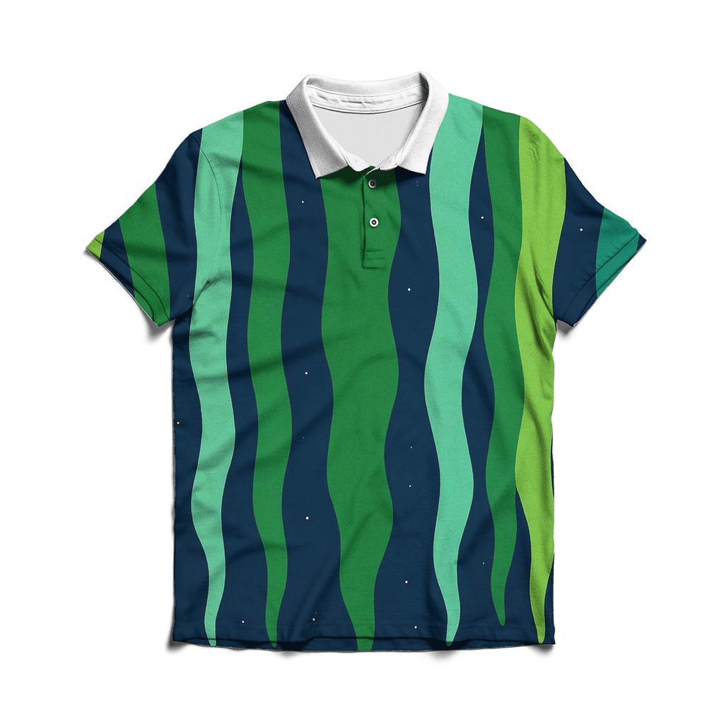 Aurora Curtain Overlap Bands stylish collar polo tees