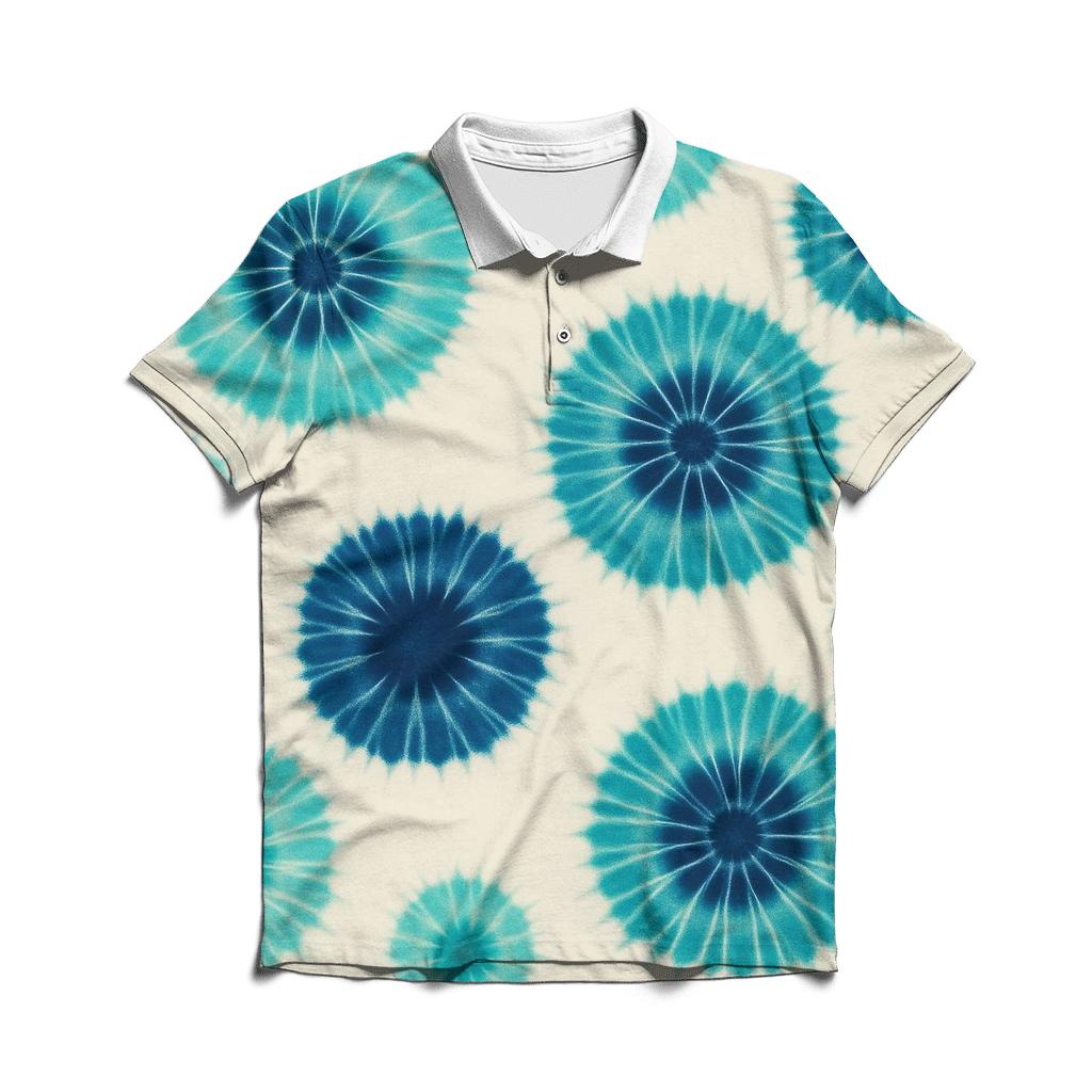 Ocean Bloom Kumo Rosettes custom polo shirts