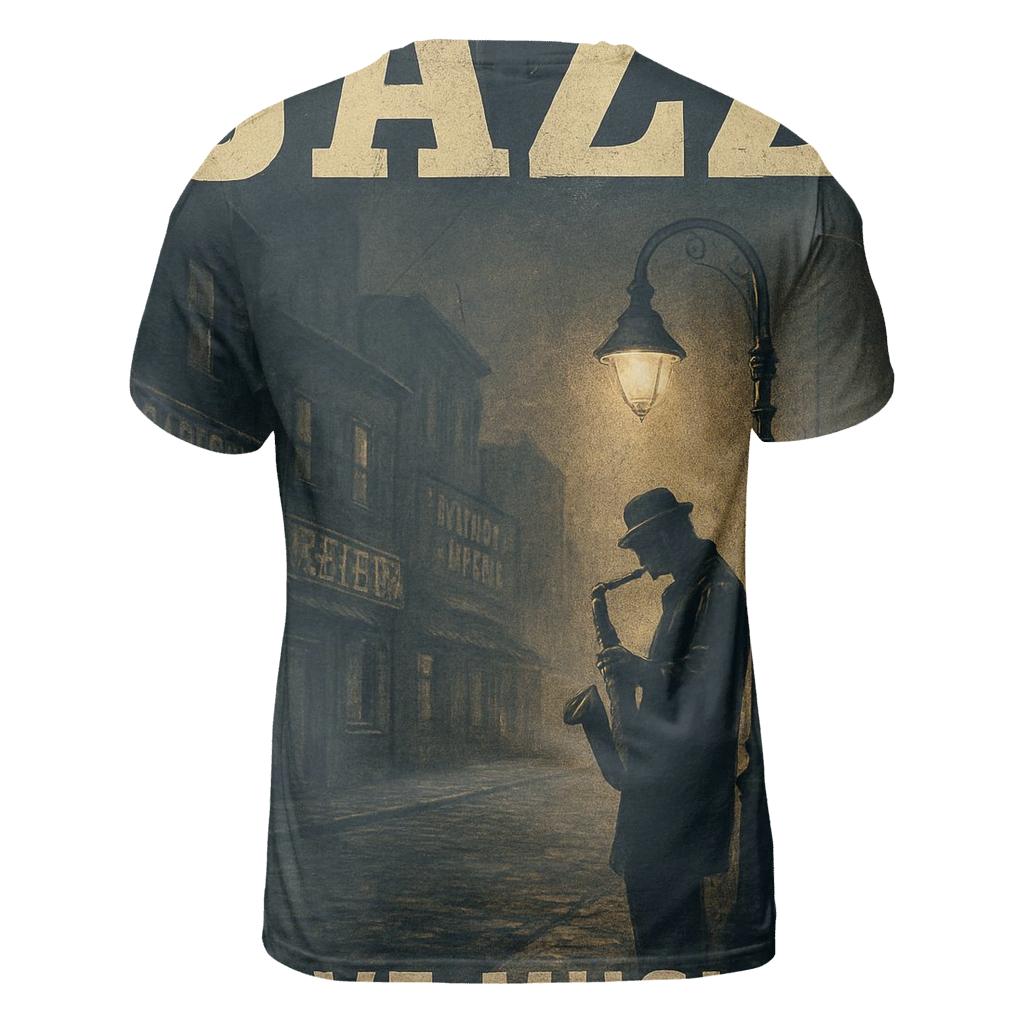 Old Harbor Night Jazz Poster creative print fashion shirts