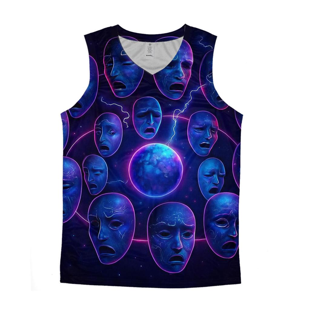 Orbiting Mask Parade stylish racerback tanks