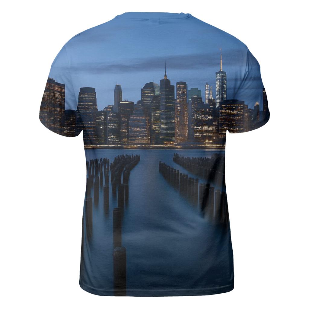 Blue Hour Reflections Over The East River personalized full print shirts
