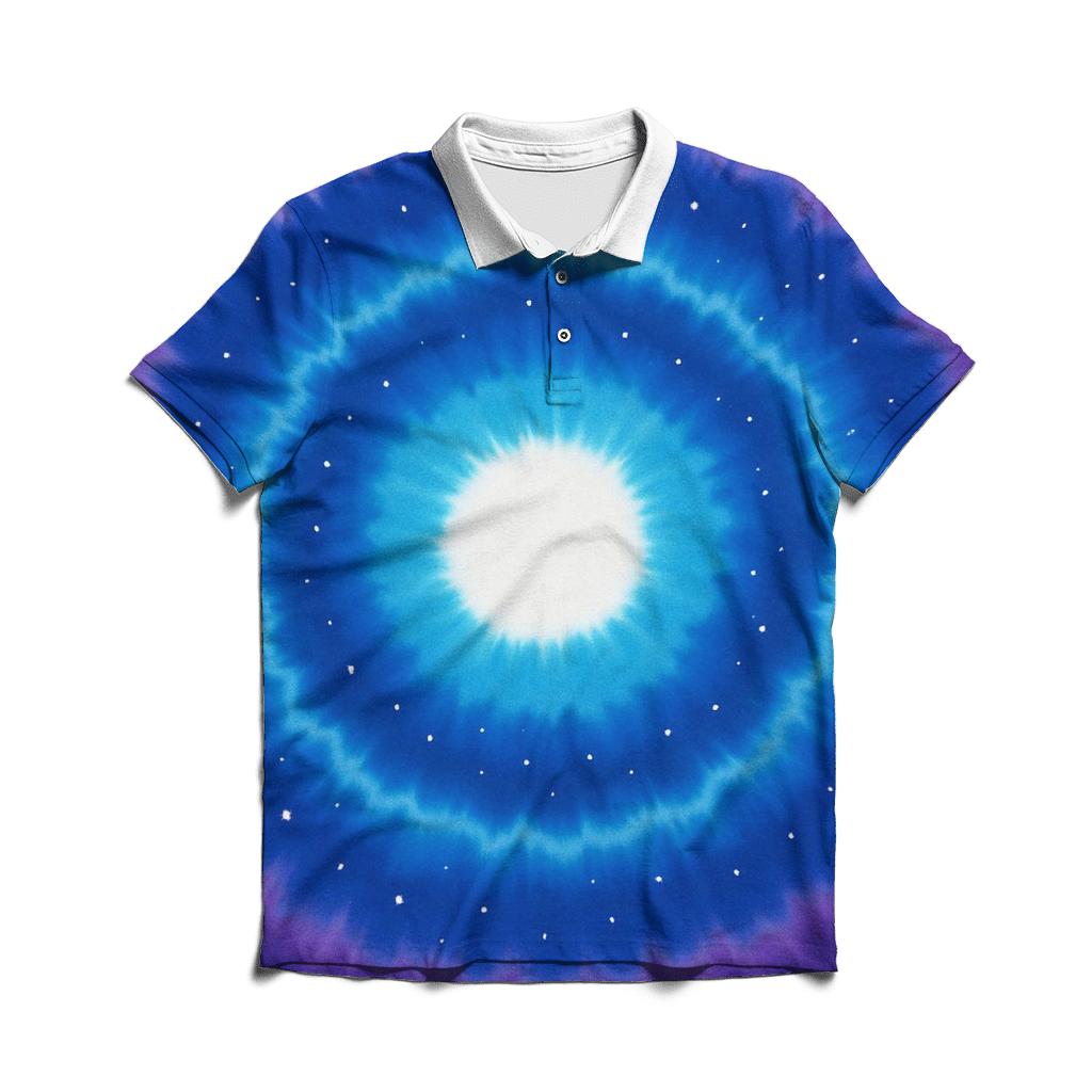 Galactic Ripple Bullseye Rings designer slim fit polos