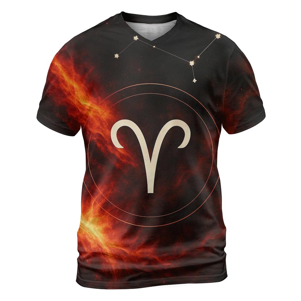 Aries Solar Storm Ram Sigil unique graphic print tees