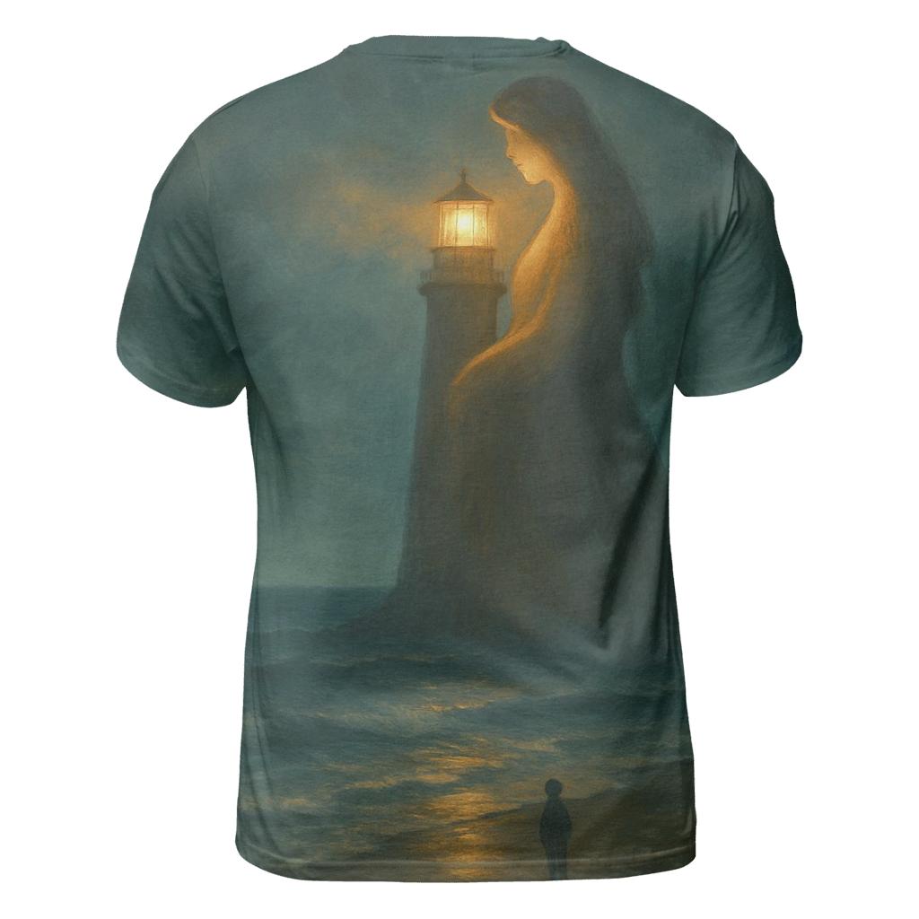 Lighthouse Heart Her Love On The Distant Shore artistic all-over print tops