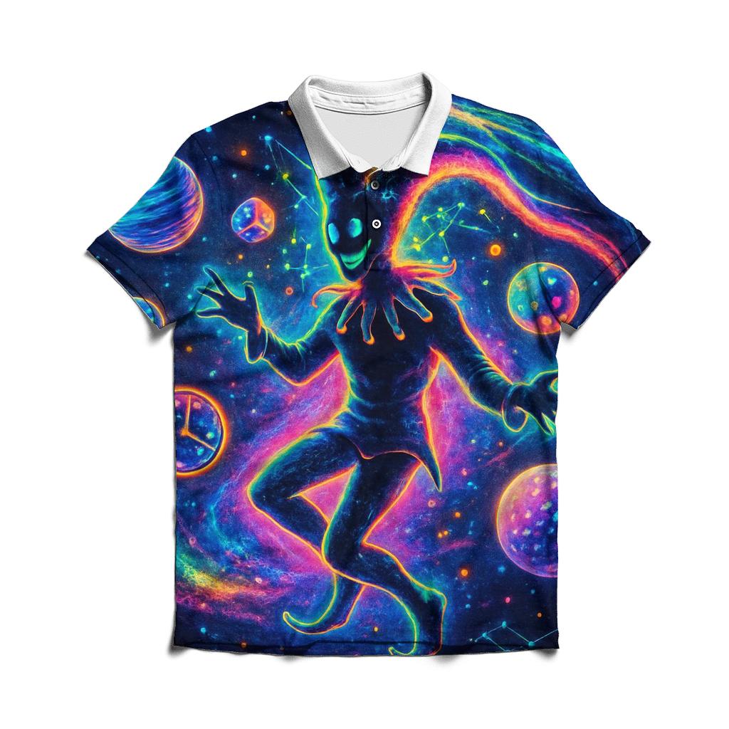 Chaotic Orbit Jester stylish collar polo tees