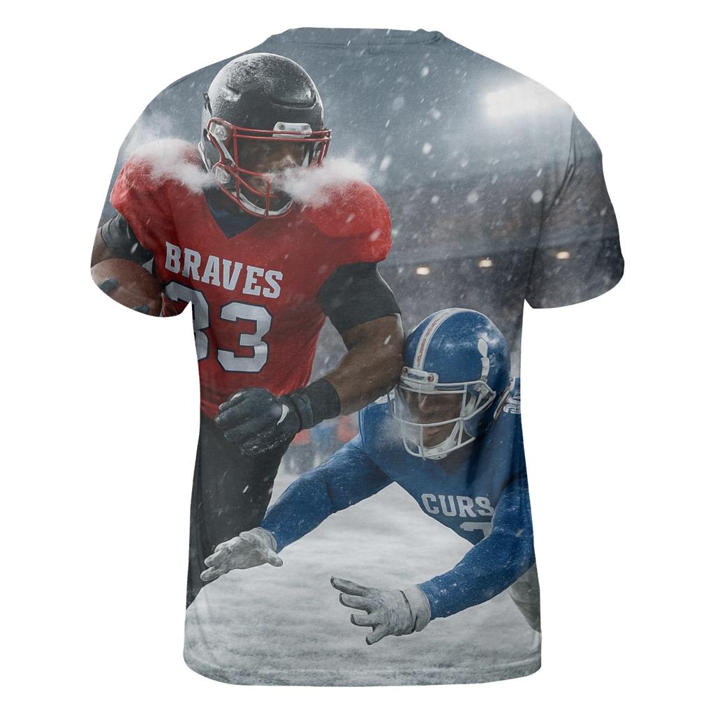 Frozen Yard Line Battle Braves Versus Cubs designer pattern shirts