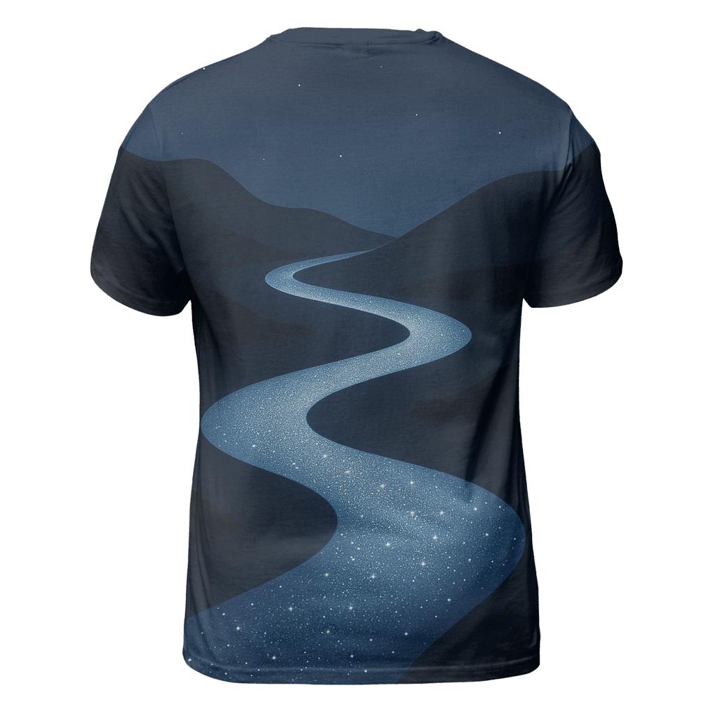 Starlit River Of Stillness trendy printed shirt styles
