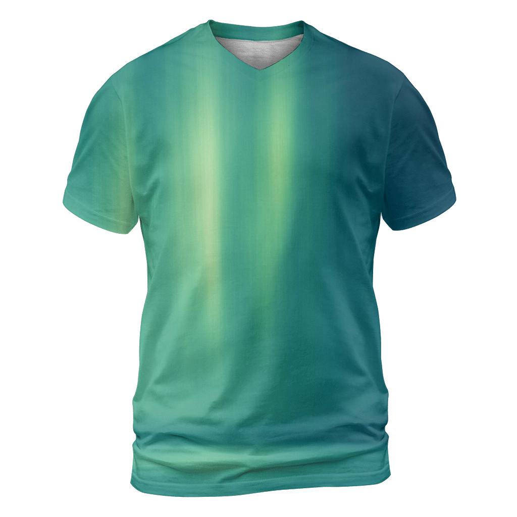 Glacial Aurora Gradient statement graphic shirts