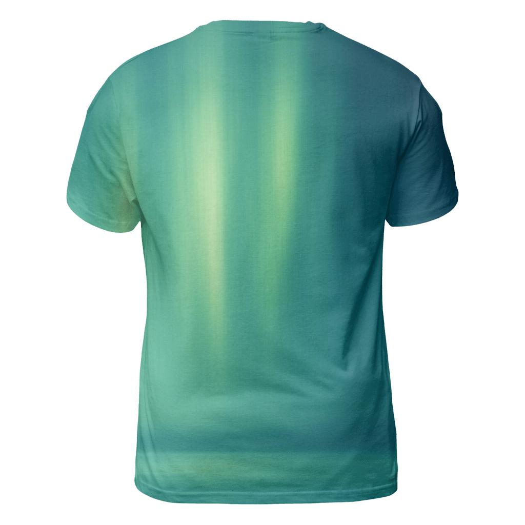 Glacial Aurora Gradient statement graphic shirts