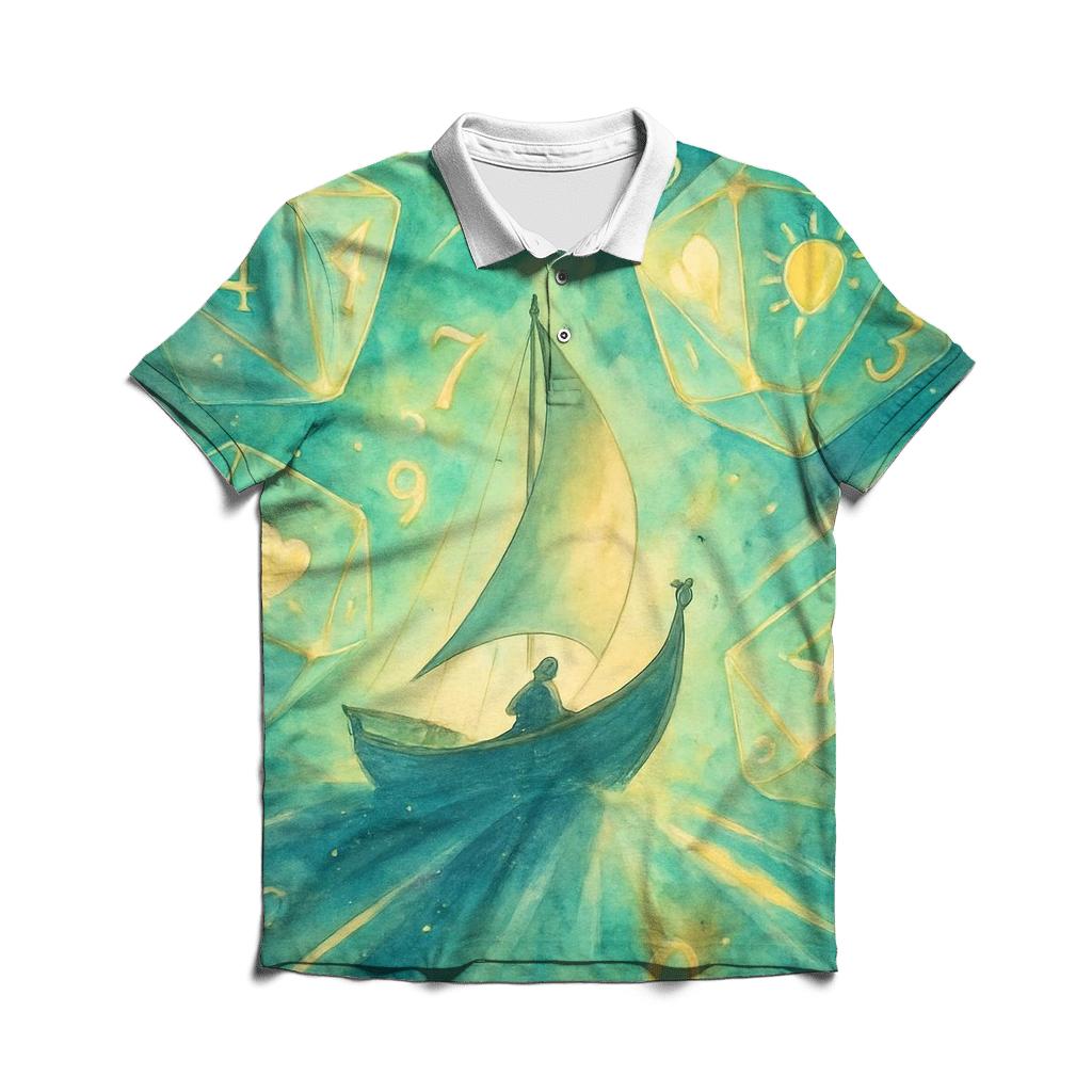 Dice Nebula Voyager embroidered polo tops